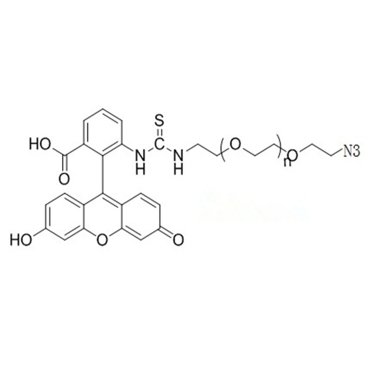 FITC-PEG-N3，Fluorescein-PEG-Azide，MW：5000